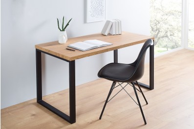 Bighome – Písací stôl DELA 120 cm – čierna, prírodná