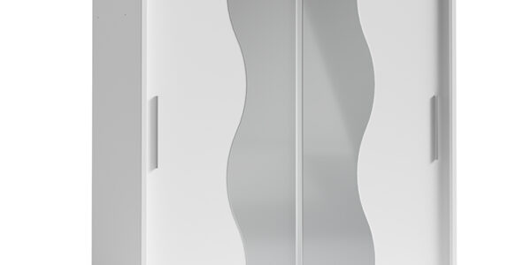Vešiaková skriňa s posuvnými dverami BIRGAMO TYP 1 biela