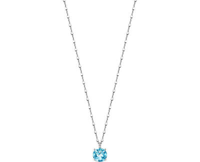 Lotus Silver Elegantný strieborný náhrdelník so zirkónmi LP2005-1 / 4 (retiazka, prívesok)