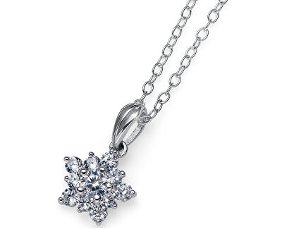 Oliver Weber Hviezdičkový strieborný náhrdelník Subtle 61137R (retiazka, prívesok)