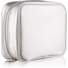 Notino Basic cestovná kozmetická taška dámska strieborná (21 × 6,5 × 16,5 cm)