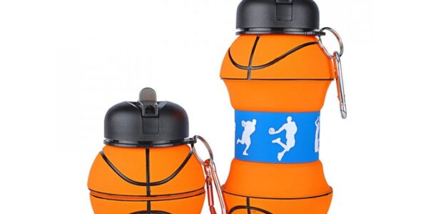 Skladacia cestovná fľaša basketbalová lopta
