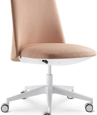 LD SEATING Kancelárske kreslo MELODY DESIGN 775-FR-N0, kríž hliník bílý