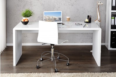 Bighome – Písací stôl CONOR 120cm – biela