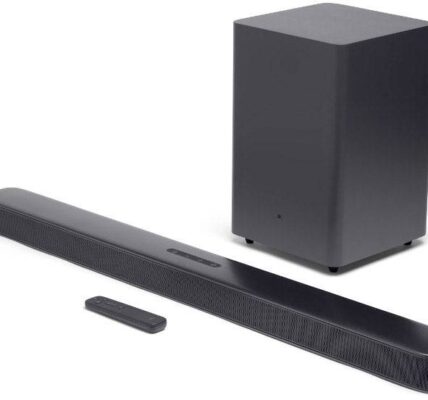 Soundbar JBL Bar 2.1 Deep Bass Bluetooth®, vr. bezdrôtového subwooferu, upevnenie na stenu, čierna
