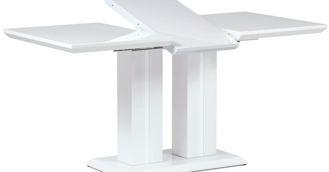 AUTRONIC jedálenský stôl HT-869 WT, 120+40x80x75 cm