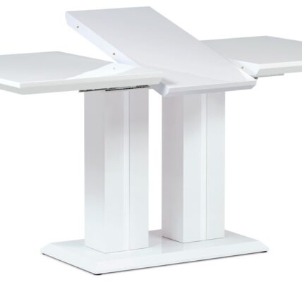 AUTRONIC jedálenský stôl HT-869 WT, 120+40x80x75 cm