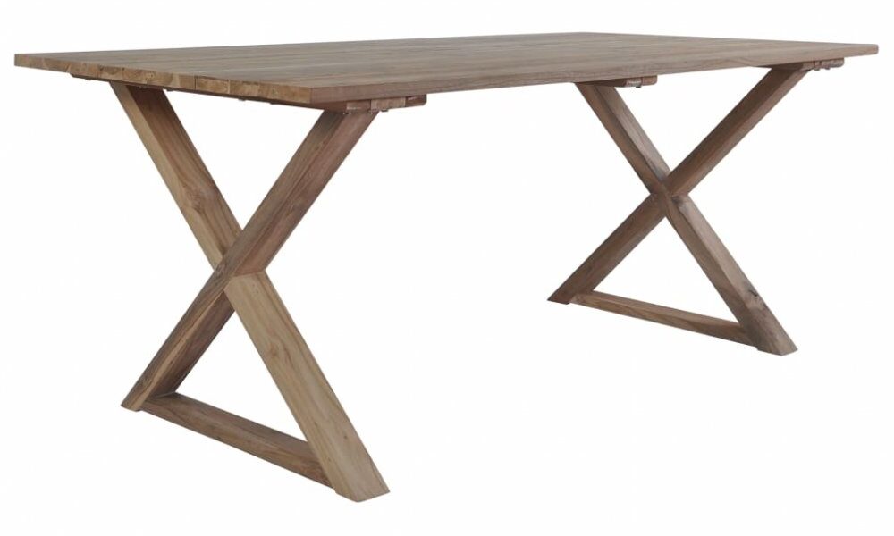Záhradný jedálenský stôl 180×90 cm z teakového dreva