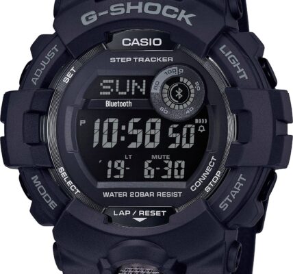 Náramkové hodinky Casio GBD-800-1BER, (d x š x v) 15.5 x 48.6 x 54.1 mm, čierna