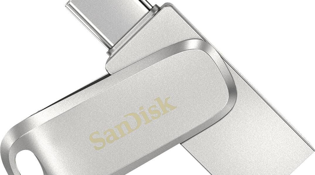 USB pamäť pre smartphone a tablet SanDisk Ultra Dual Luxe, 512 GB, USB-C ™ USB 3.2 (2. generácia), strieborná