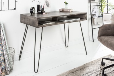 Bighome – Písací stôl MATIS 100 cm – sivá