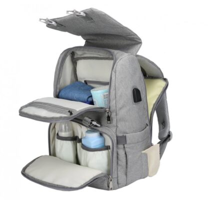 Cestovný batoh na kočík Farba: tmavo šedá