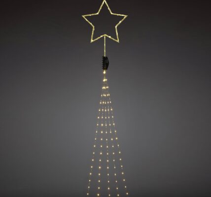 LED LED svetelný plášť na vianočný stromček Konstsmide 6315-880, hviezda, vnútorné 6315-880, 230 V