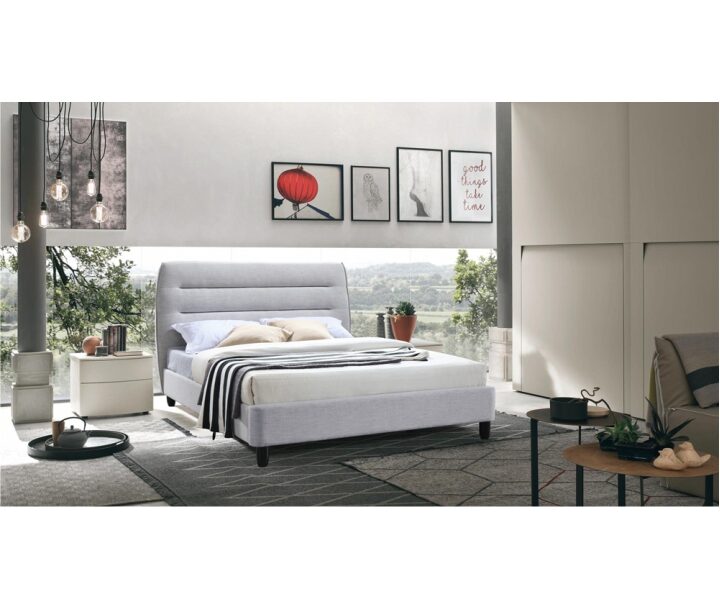 Manželská posteľ MAJESTIK sivý melír 180 x 200 cm