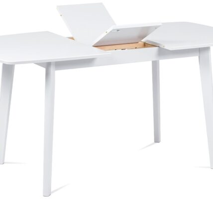 AUTRONIC jedálenský stôl rozkl. BT-6822 WT, 120+30×80 cm