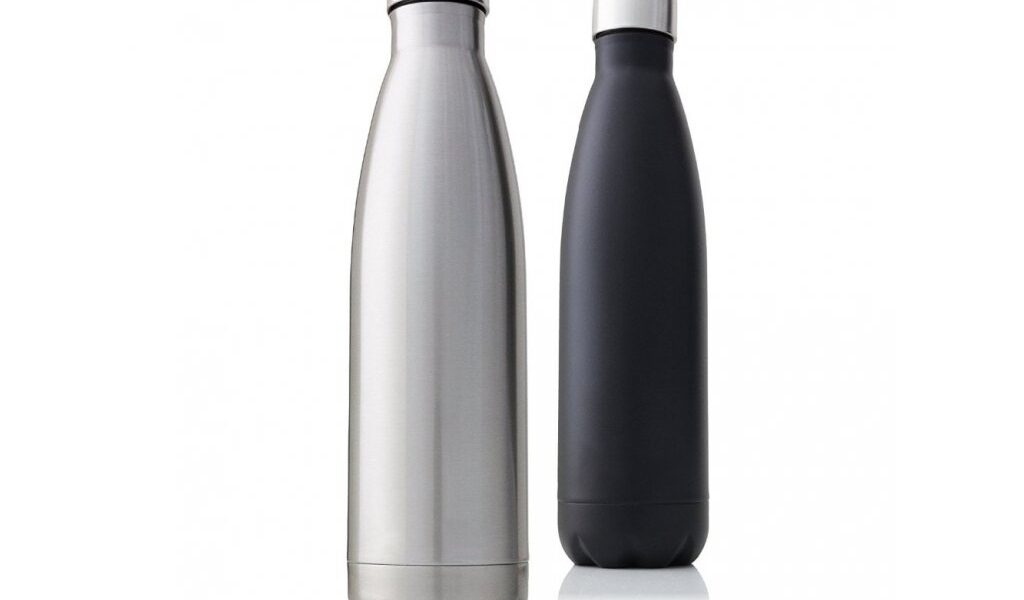 Nerezová cestovná fľaša Farba: biela, Veľkosť: M