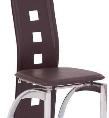 HALMAR Jedálenská stolička K4 tmavo hnedá