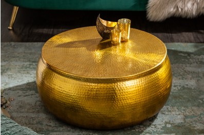 Bighome – Konferenčný stolík ORIENT 70 cm – zlatá