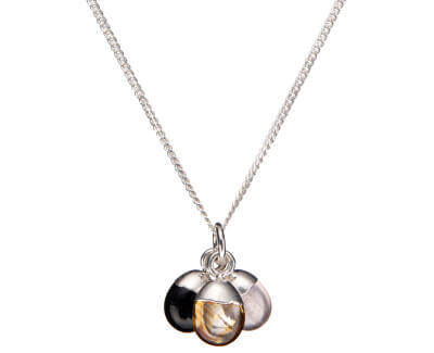 Decadorn Strieborný náhrdelník s polodrahokamami – láska, úspech a sila (retiazka, prívesok)
