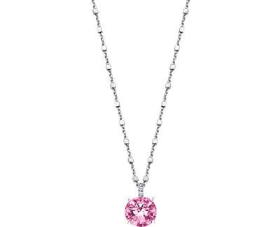 Lotus Silver Elegantný strieborný náhrdelník so zirkónmi LP2005-1 / 3 (retiazka, prívesok)