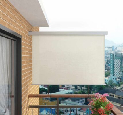 Multifunkčný balkónová zástena 180 x 200 cm Krémová