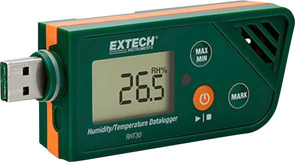 Multifunkčný datalogger Extech RHT30, Merná veličina vlhkosť vzduchu, teplota