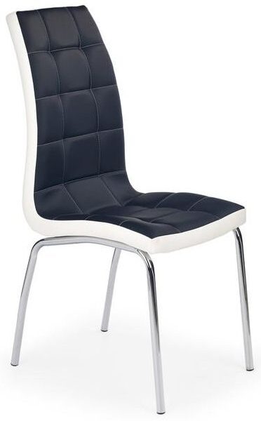 HALMAR Jedálenská stolička K186 čierno-bielá