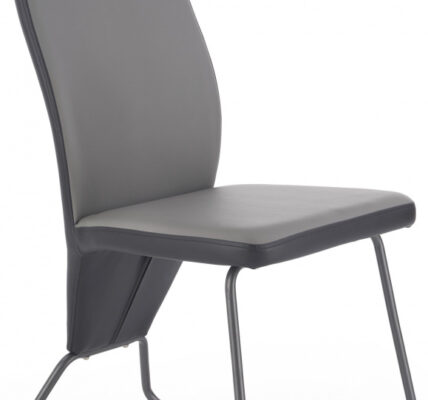 HALMAR Jedálenská stolička K300 šedo-čierna