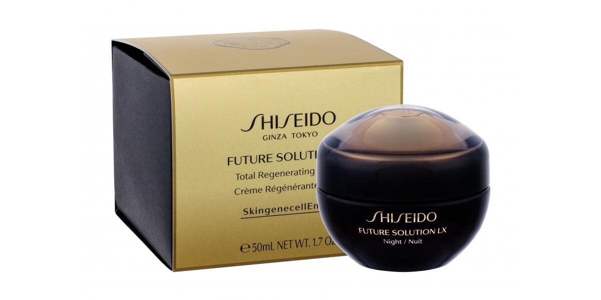 Shiseido Future Solution LX 50 ml nočný pleťový krém pre ženy na veľmi suchú pleť; výživa a regenerácia pleti; proti vráskam