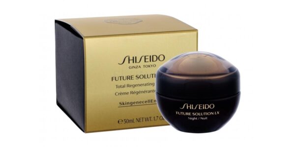 Shiseido Future Solution LX 50 ml nočný pleťový krém pre ženy na veľmi suchú pleť; výživa a regenerácia pleti; proti vráskam