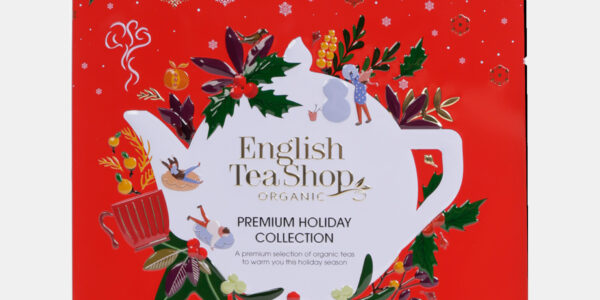 Červená vianočná prémiová kolekcia čajov English Tea Shop