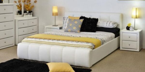 Manželská posteľ FANTASY NEW 160×200 biela