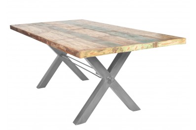 Bighome – Jedálenský stôl TISE 180 cm – prírodná, strieborná