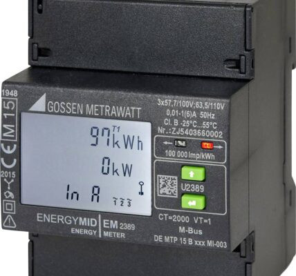 Gossen Metrawatt, merač energie ENERGYMID na pripojenie prevodníka, LON, MID, multifunkčný displej (MFD), 4L Gossen Metrawatt U2389-V026