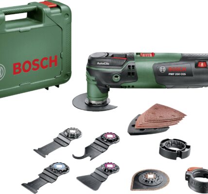 Multifunkčné náradie Bosch Home and Garden PMF 250 CES Set 0603102101, 250 W, vr. príslušenstva, + púzdro, 16-dielna