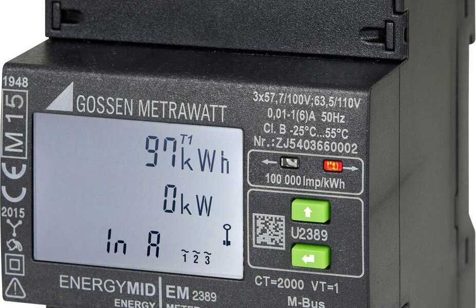 Gossen Metrawatt, merač energie ENERGYMID na pripojenie prevodníka, S0, MID, multifunkčný displej (MFD), 3L Gossen Metrawatt U2387-V022