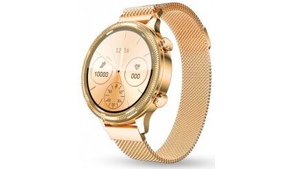 Dámske smart hodinky Aligator Watch Lady, 2 remienky, zlatá