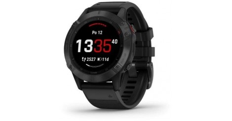 Smart hodinky Garmin Fenix 6 Pro Glass, čierna