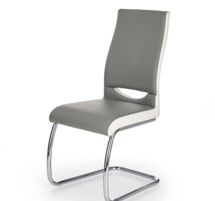 Jedálenská stolička K259 sivá / biela