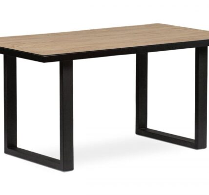Jedálenský stôl HT-819 OAK dub / čierna