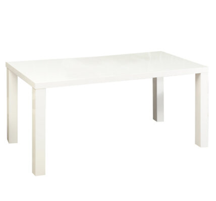 Jedálenský stôl 120 ASPER NEW TYP 2 biela lesk