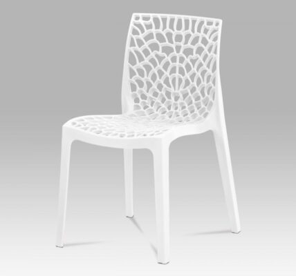 Jedálenská stolička CT-820 plast Biela