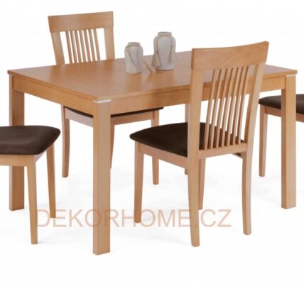 Jedálenský stôl BT-6777 BUK3 + 4 jedálenské stoličky BC-3940 BUK3