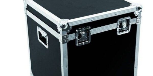 Transportný box/kufor na 50cm Disco zrkadlovú guľu 31000431, (d x š x v) 590 x 590 x 680 mm, čierna, strieborná