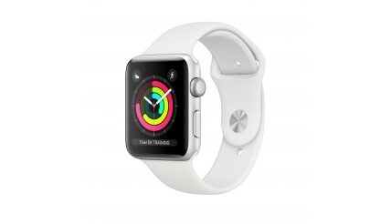 Apple Watch Series 3 GPS, 42mm, strieborná, športový remienok