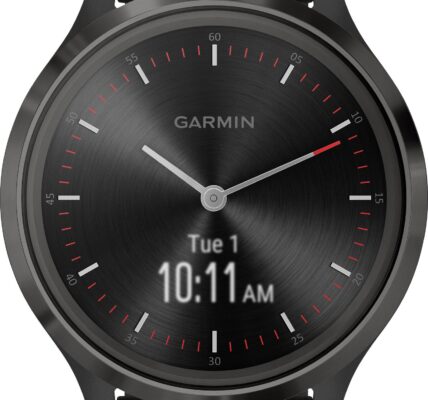 Smart hodinky Garmin vivomove 3 Sport Black-Gunmetal, Silicone