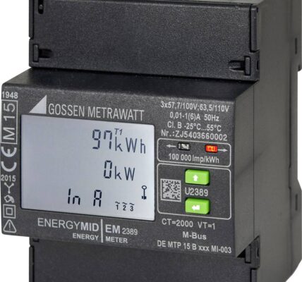 Gossen Metrawatt, merač energie ENERGYMID na pripojenie prevodníka, M-Bus, MID, 4L Gossen Metrawatt U2389-V015