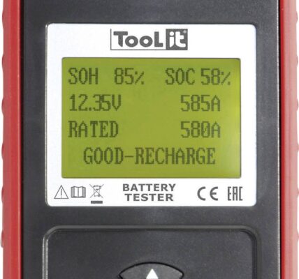 Tester autobatérií, zariadenie na monitorovánie stavu autobatérie Toolit PBT600 – START/STOP