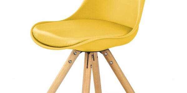 Jedálenská stolička K201 Žltá
