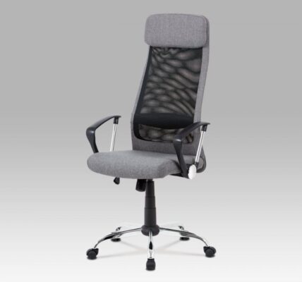 Kancelárska stolička KA-V206 látka / chróm Sivá